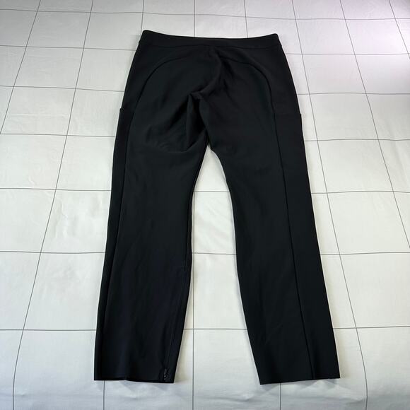 Athleta Pants Women 12 Black Stellar Trouser Modern Casual Active Sleek Athletic - Picture 3 of 12